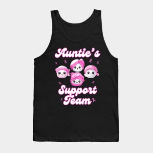 Auntie’s Support Team Breast Cancer Awareness Women Survivors Tank Top